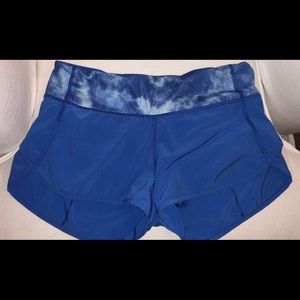 blue lululemon shorts